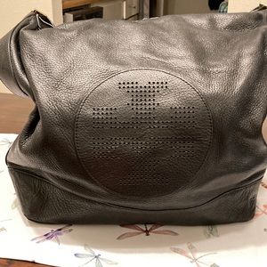 Tory Burch large hobo leather bag